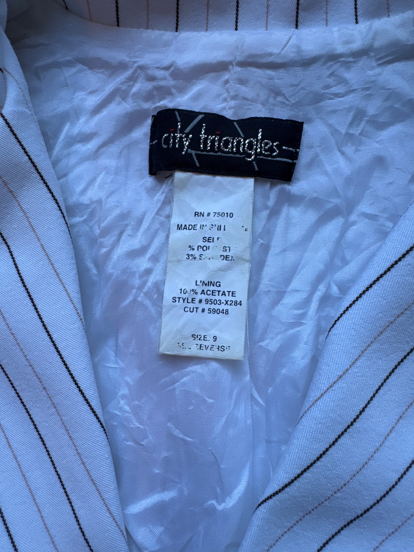 Vintage Women’s City Triangles Blazer Size 9