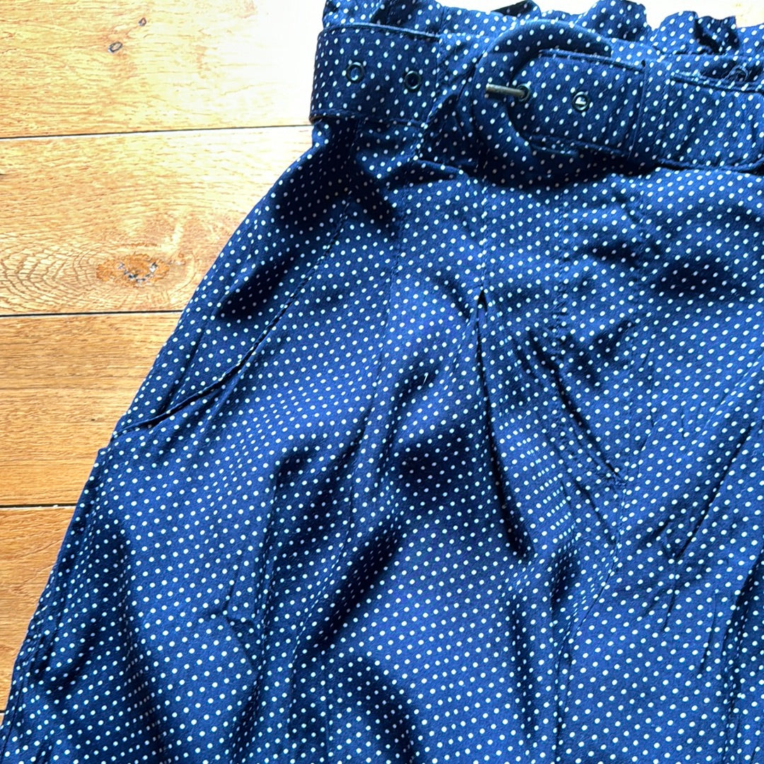 Vintage Ivy Navy Polka Dot Shorts Size Small