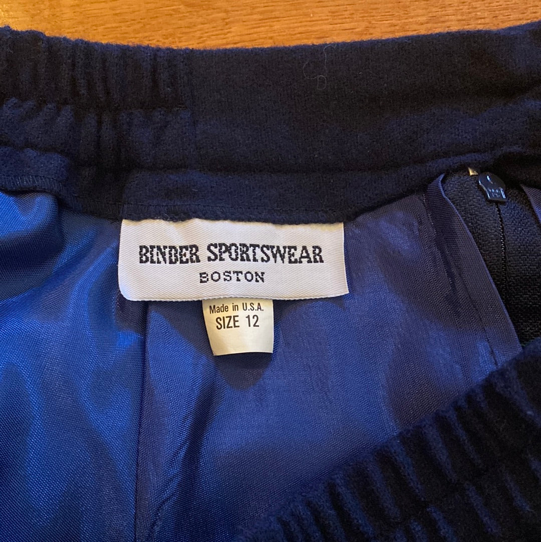 Vintage Women’s Binder Sportswear Wool Skirt — Size 12