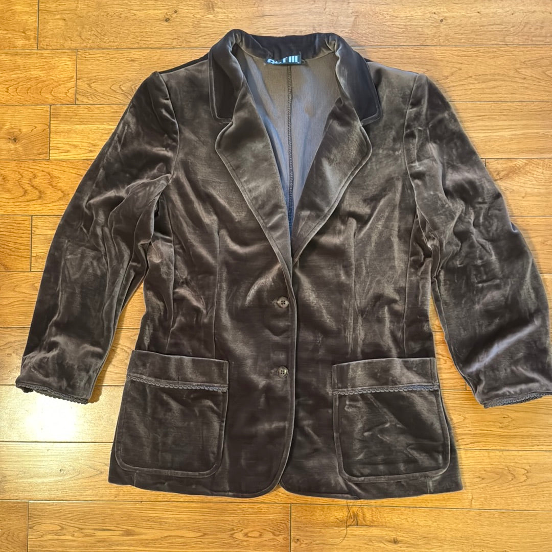 Vintage Women’s Act III Velour Jacket Size M