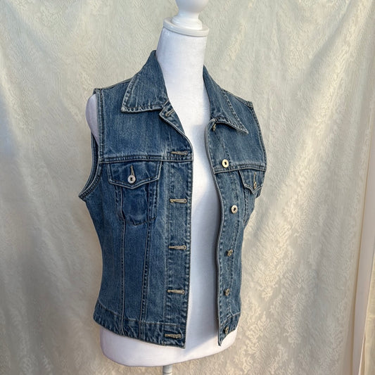 Vintage L.A. Blues Denim Vest Size M