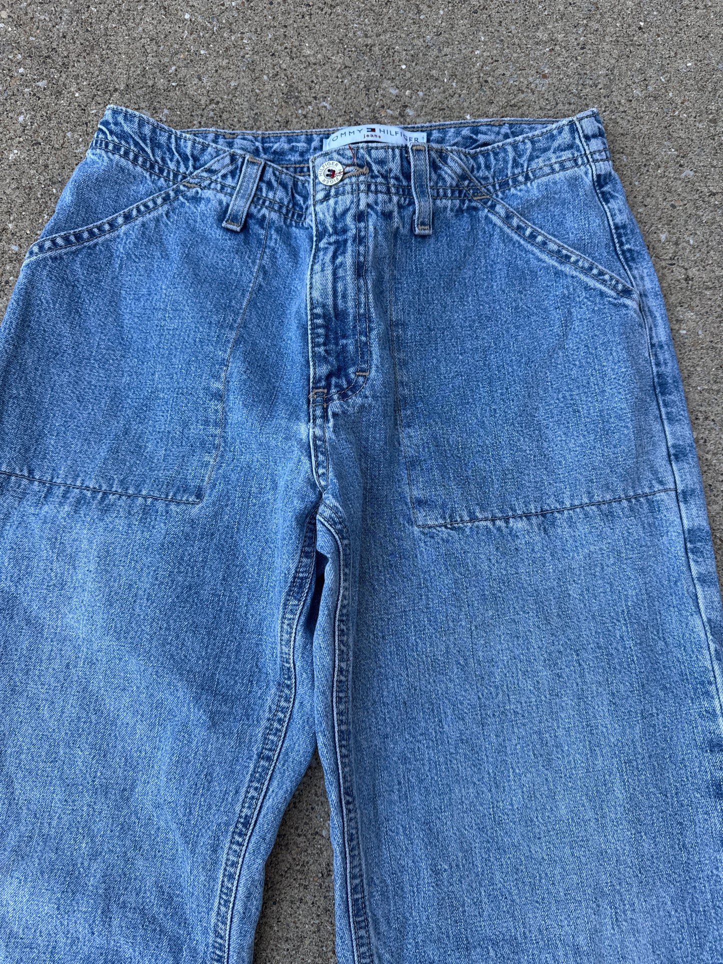 Vintage Y2K Women’s Tommy Hilfiger Wide Leg Jeans size 4