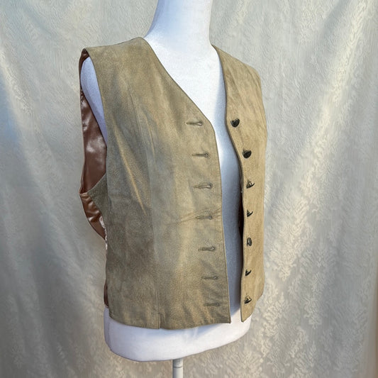 Vintage JH Collectibles Suede Vest Size M