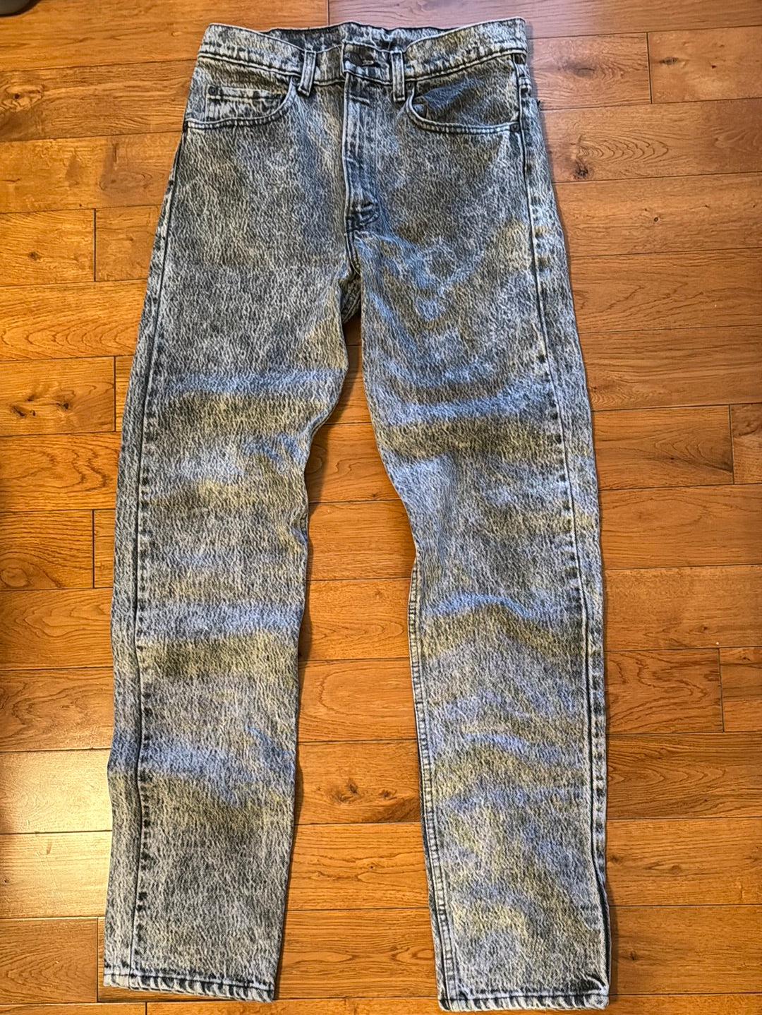 Vintage Levi’s Black Acid Wash Jeans Made in the USA Size 32x34