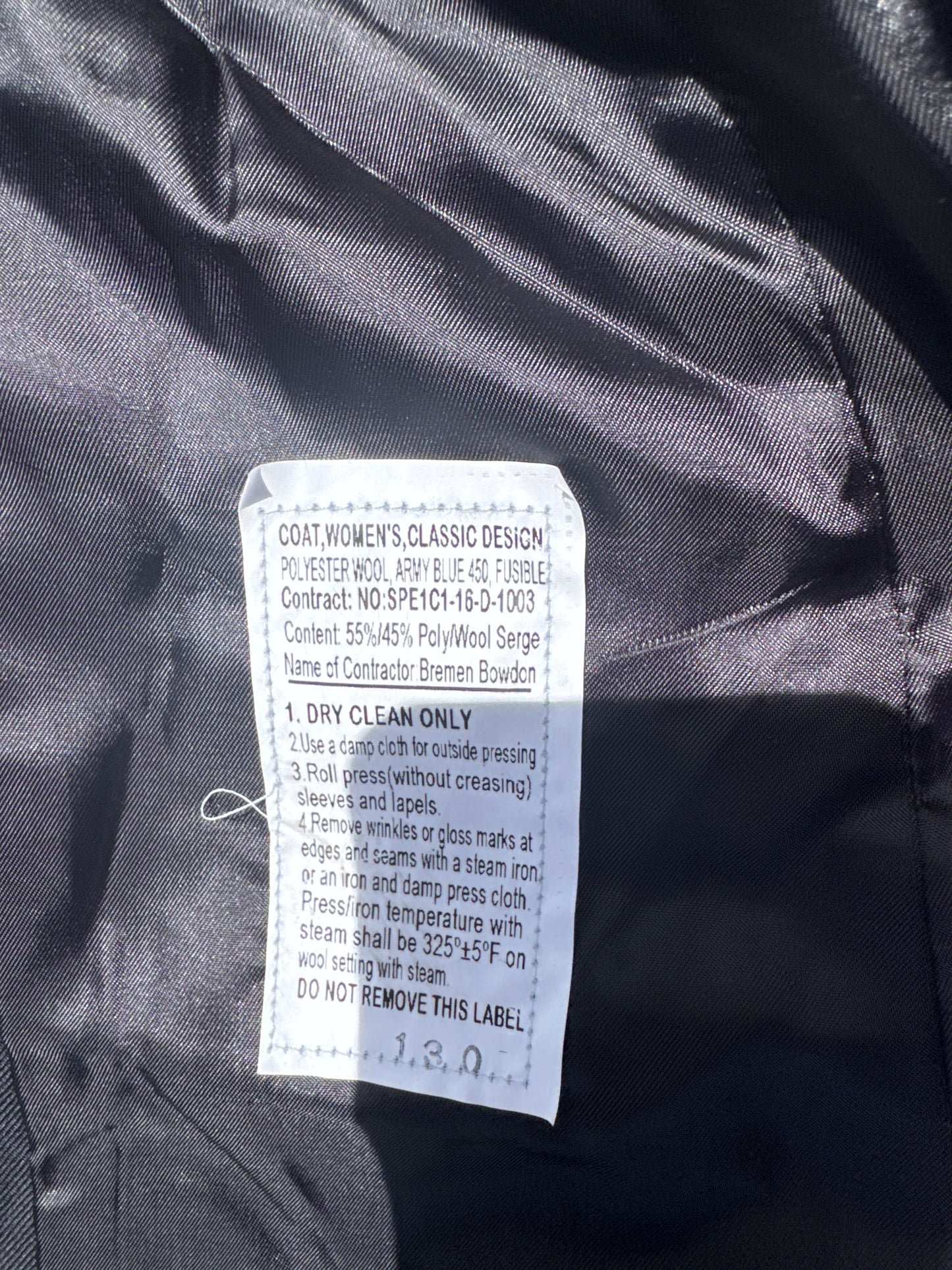 Women’s Bremen-Bowdon Military Jacket Size 10JT