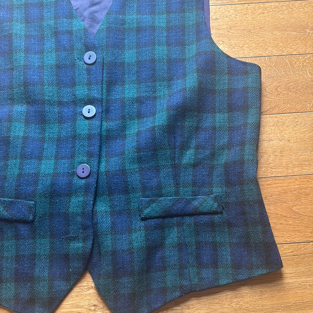 Vintage Women’s Savannah Plaid Vest size L