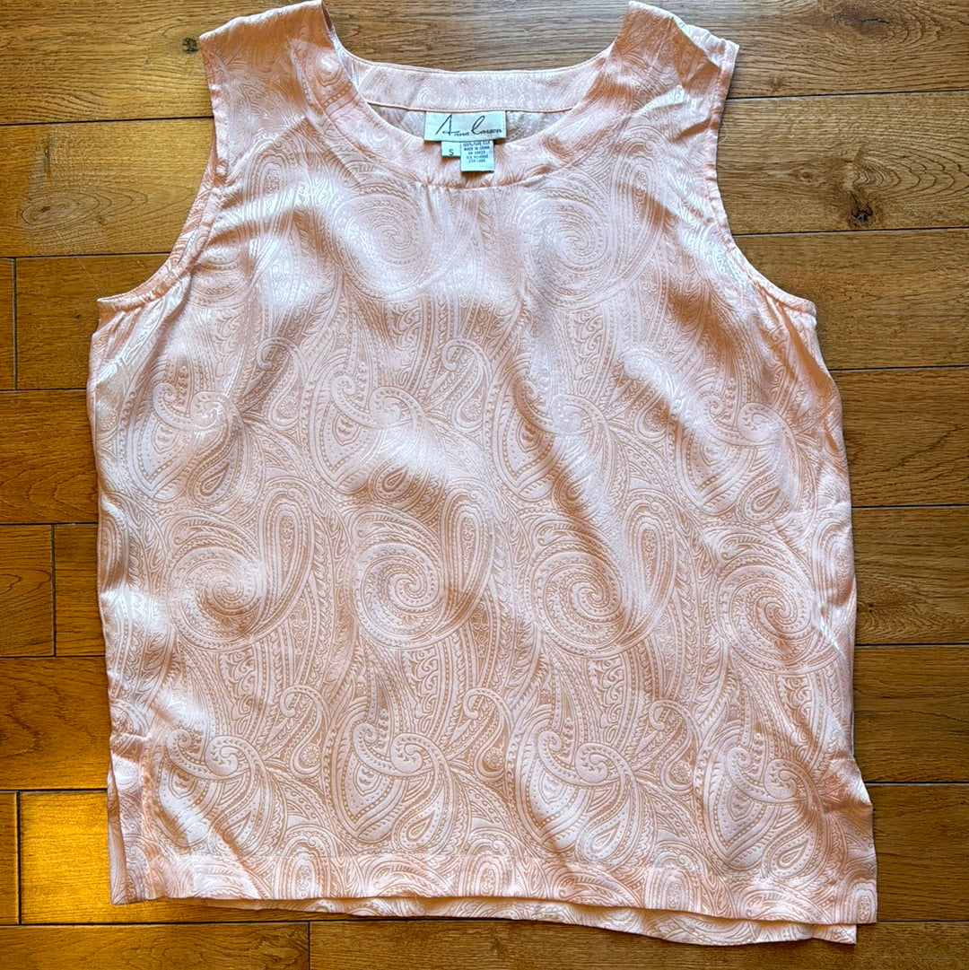 Women’s Anne Larson Silk Tank Size S