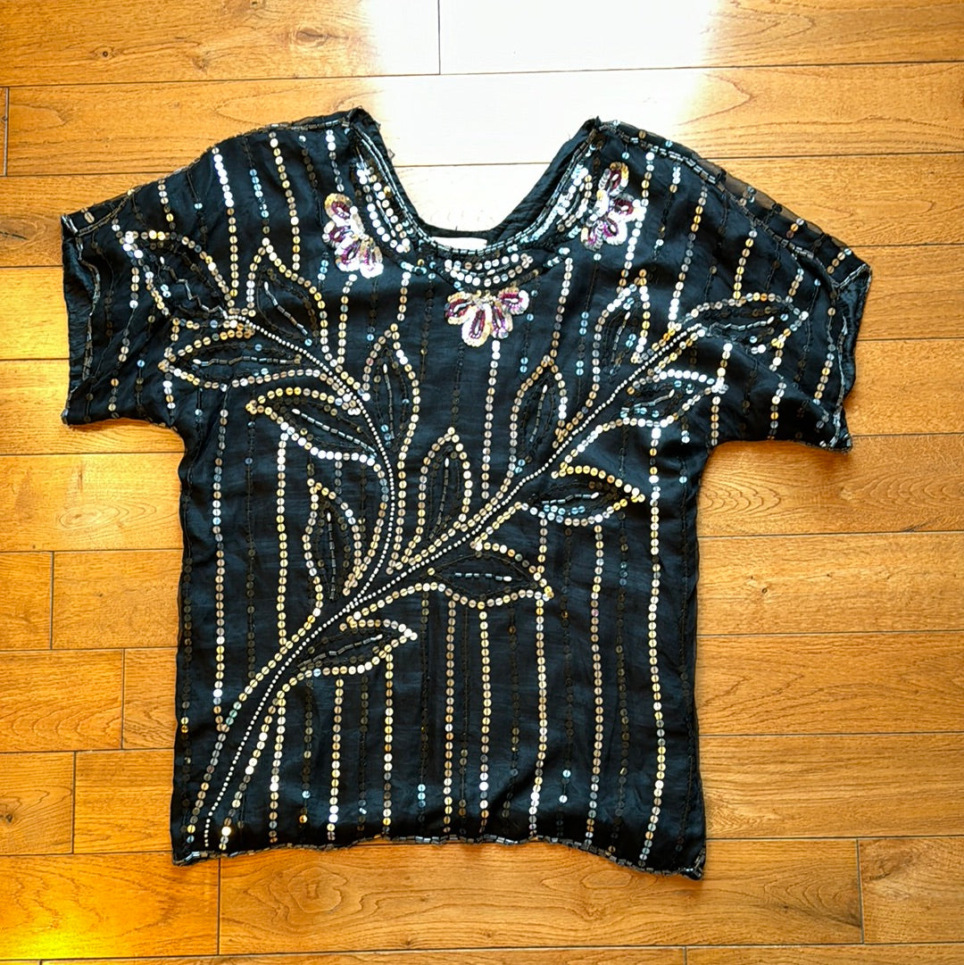 Vintage Women’s Serafino Silk Short Sleeve