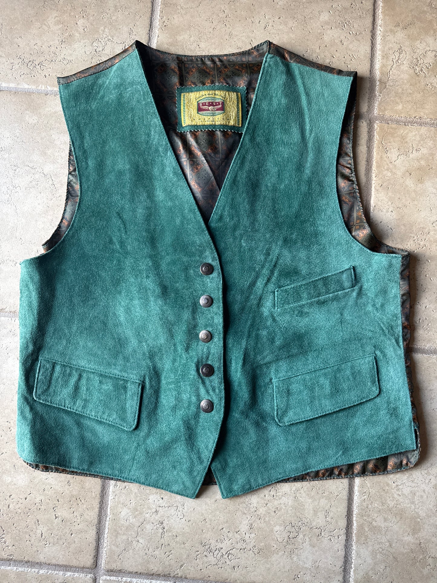 Vintage Best American Clothing Co Suede Vest Size L