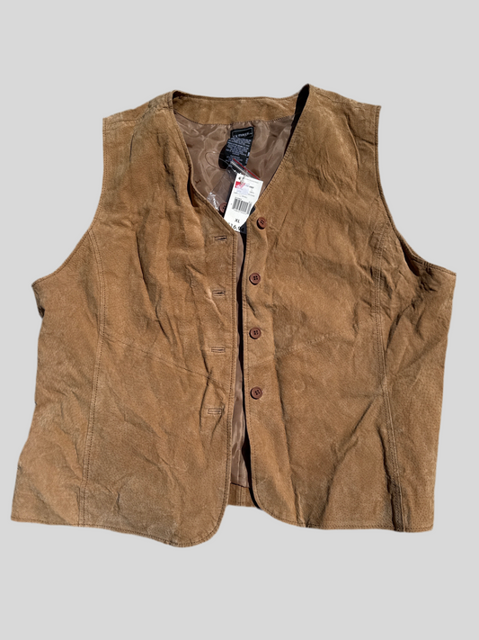 Vintage Women’s Outbrook Suede Vest NWT Size XL