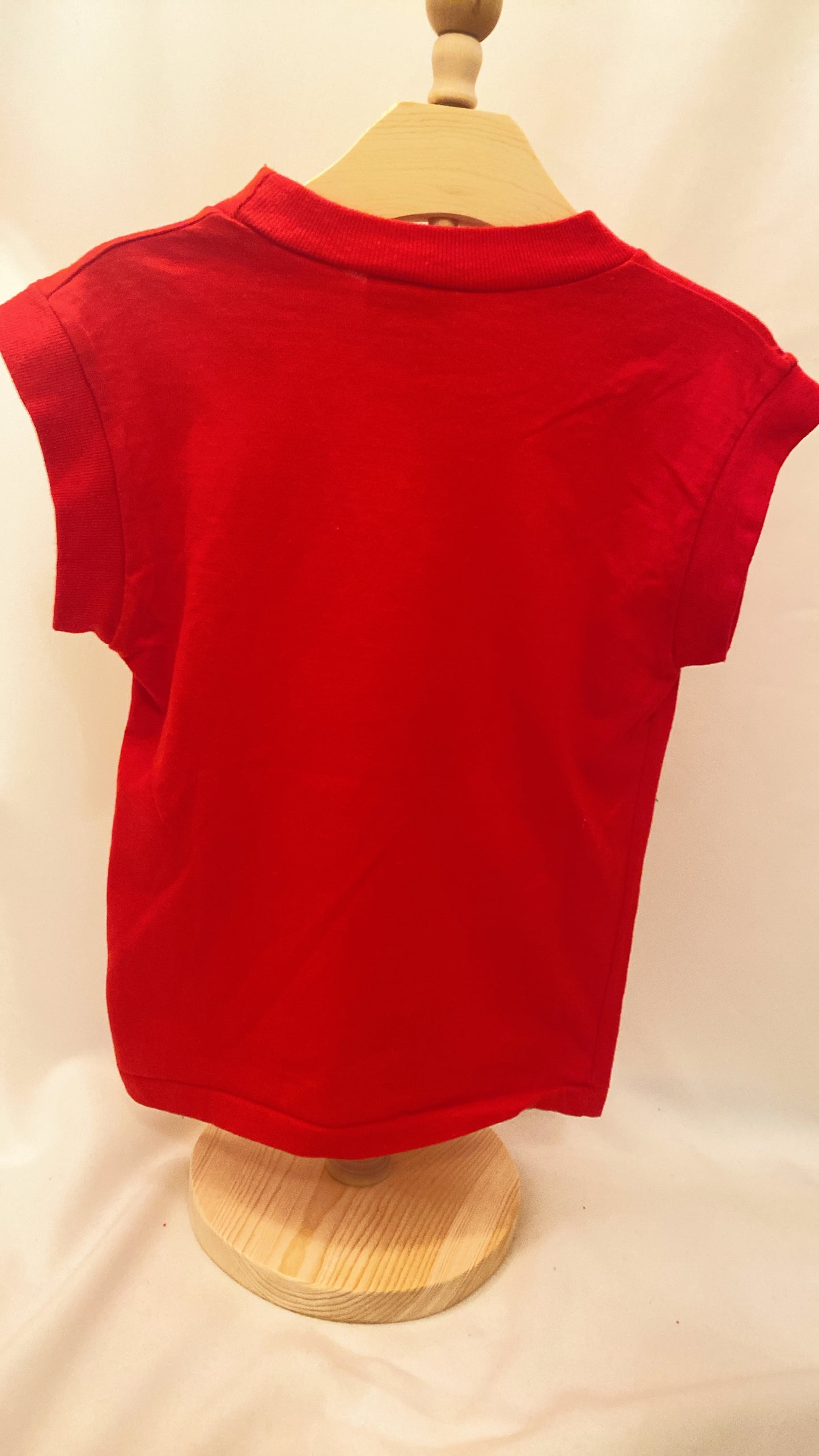 Boys Vintage Play by Play Red Tank Size 5