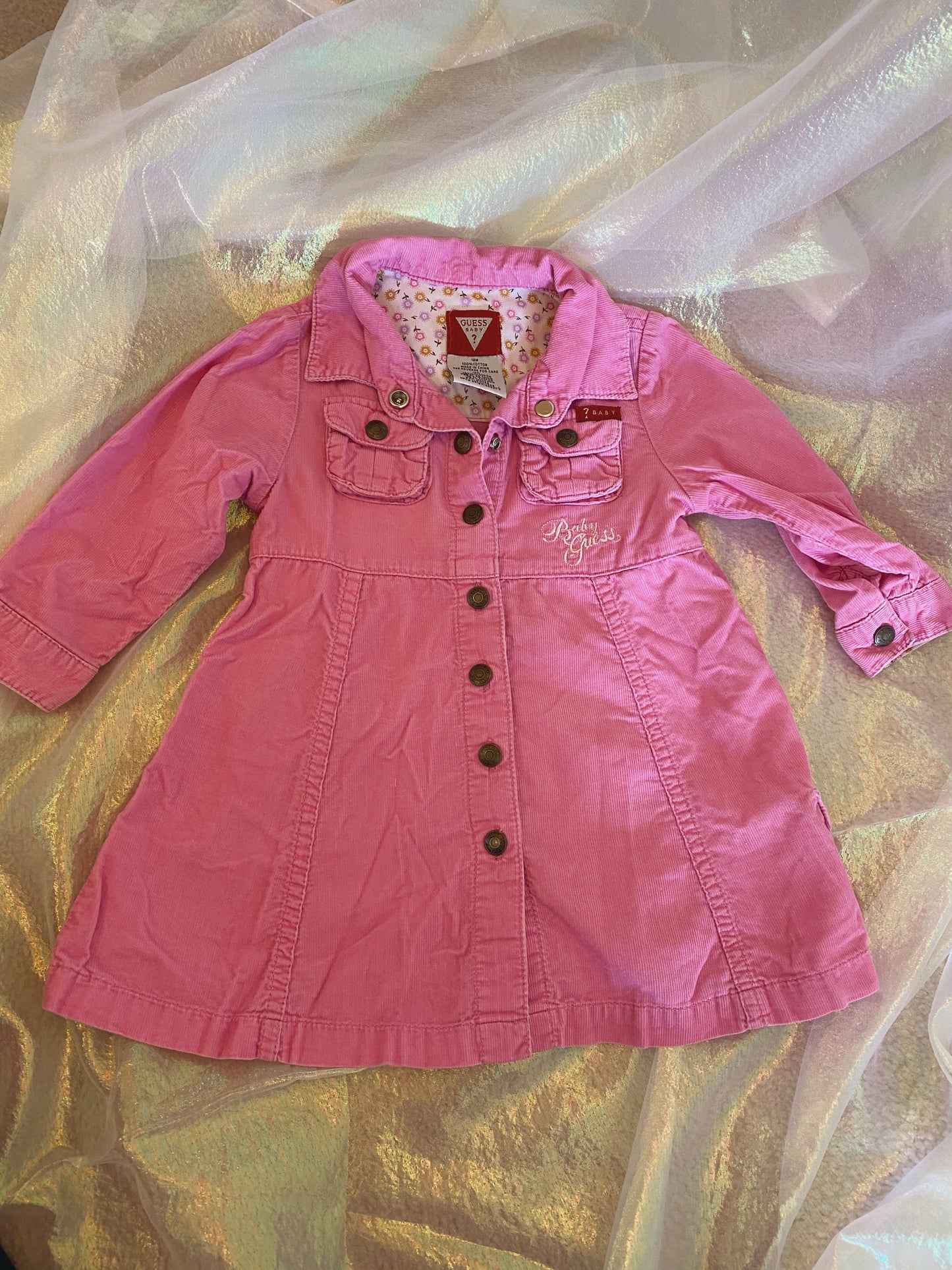 Girls Vintage Guess Dress 18M