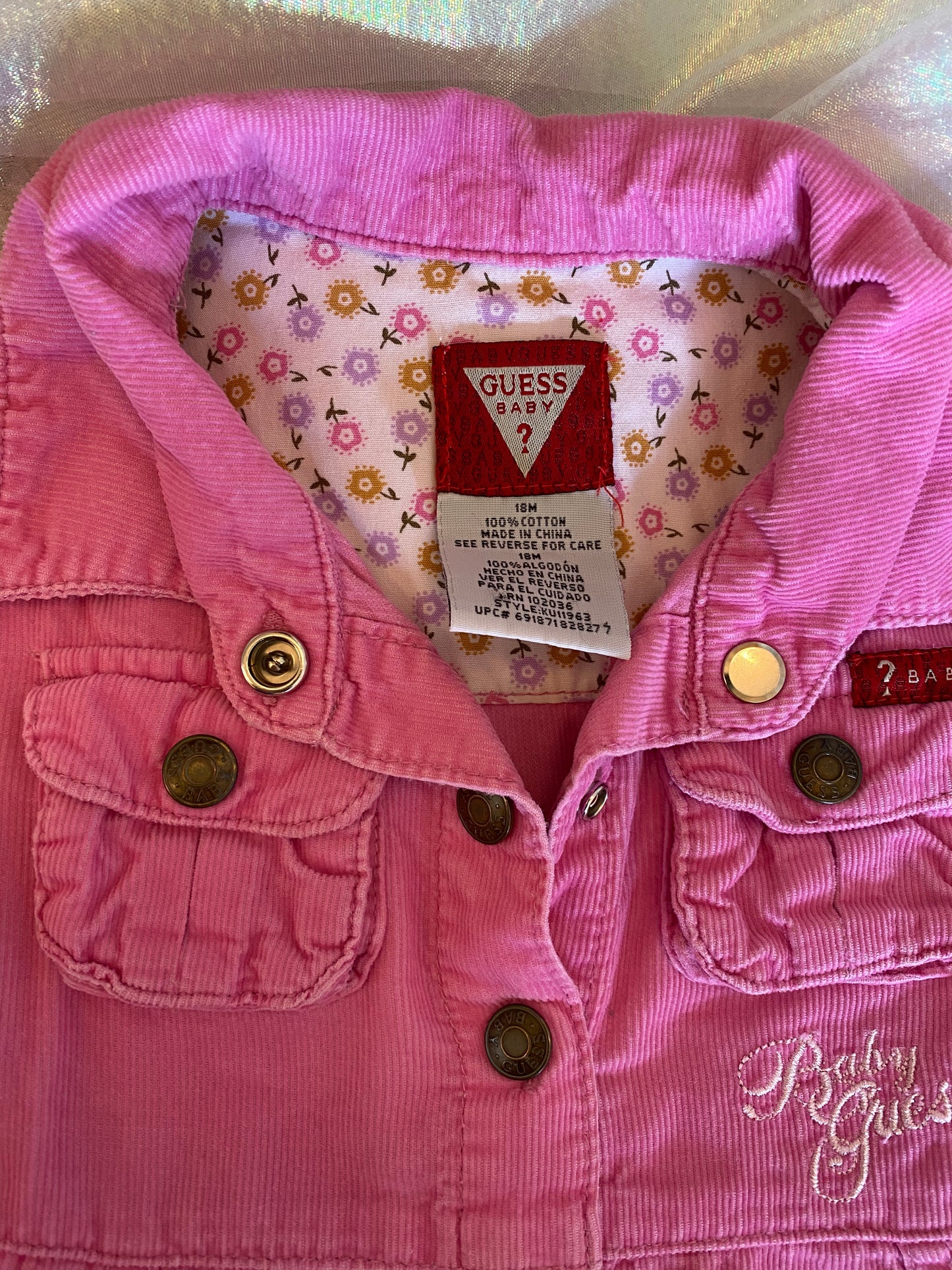 Girls Vintage Guess Dress 18M