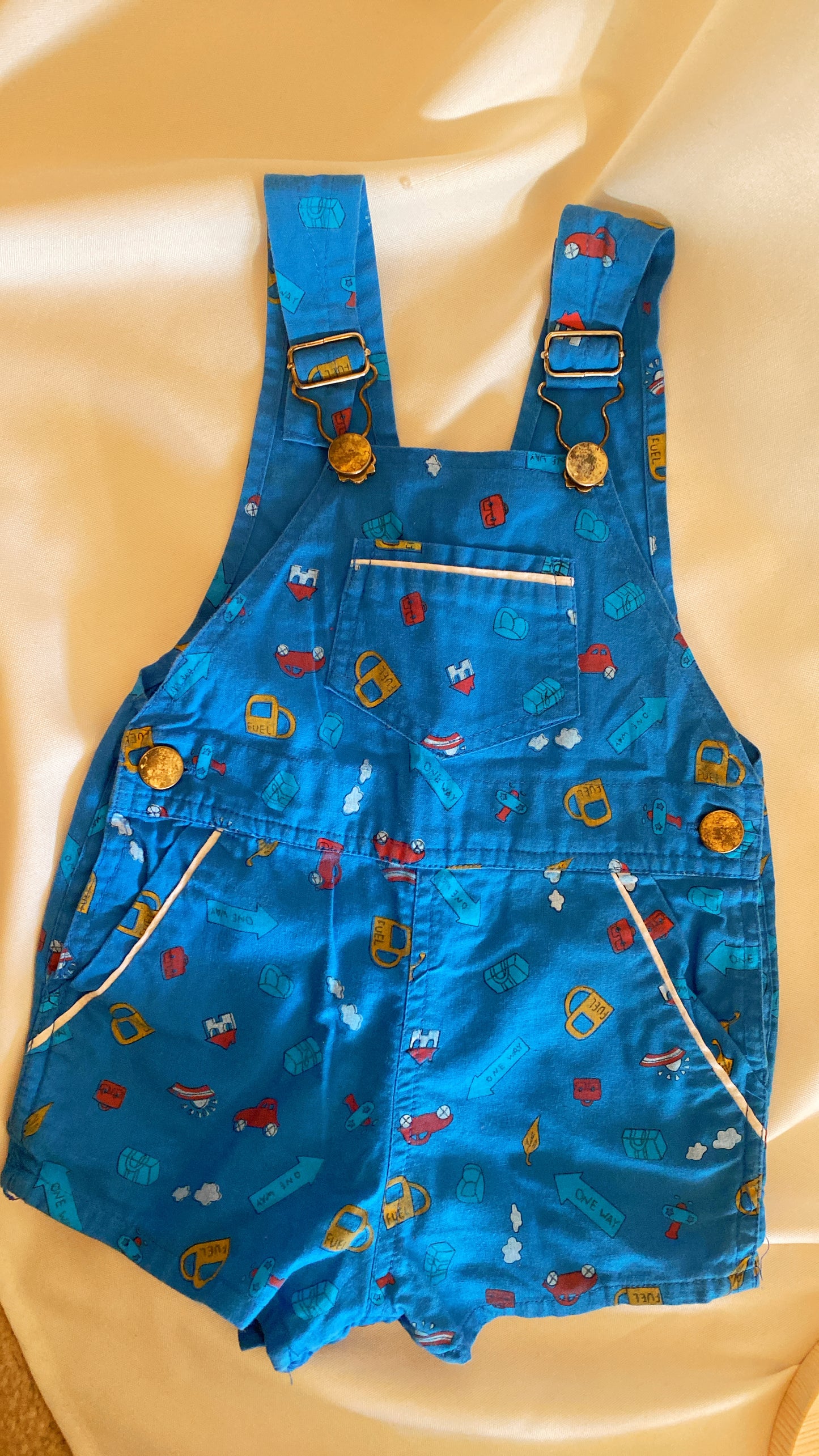 Boys Vintage Tot Trends Blue Overalls 24M