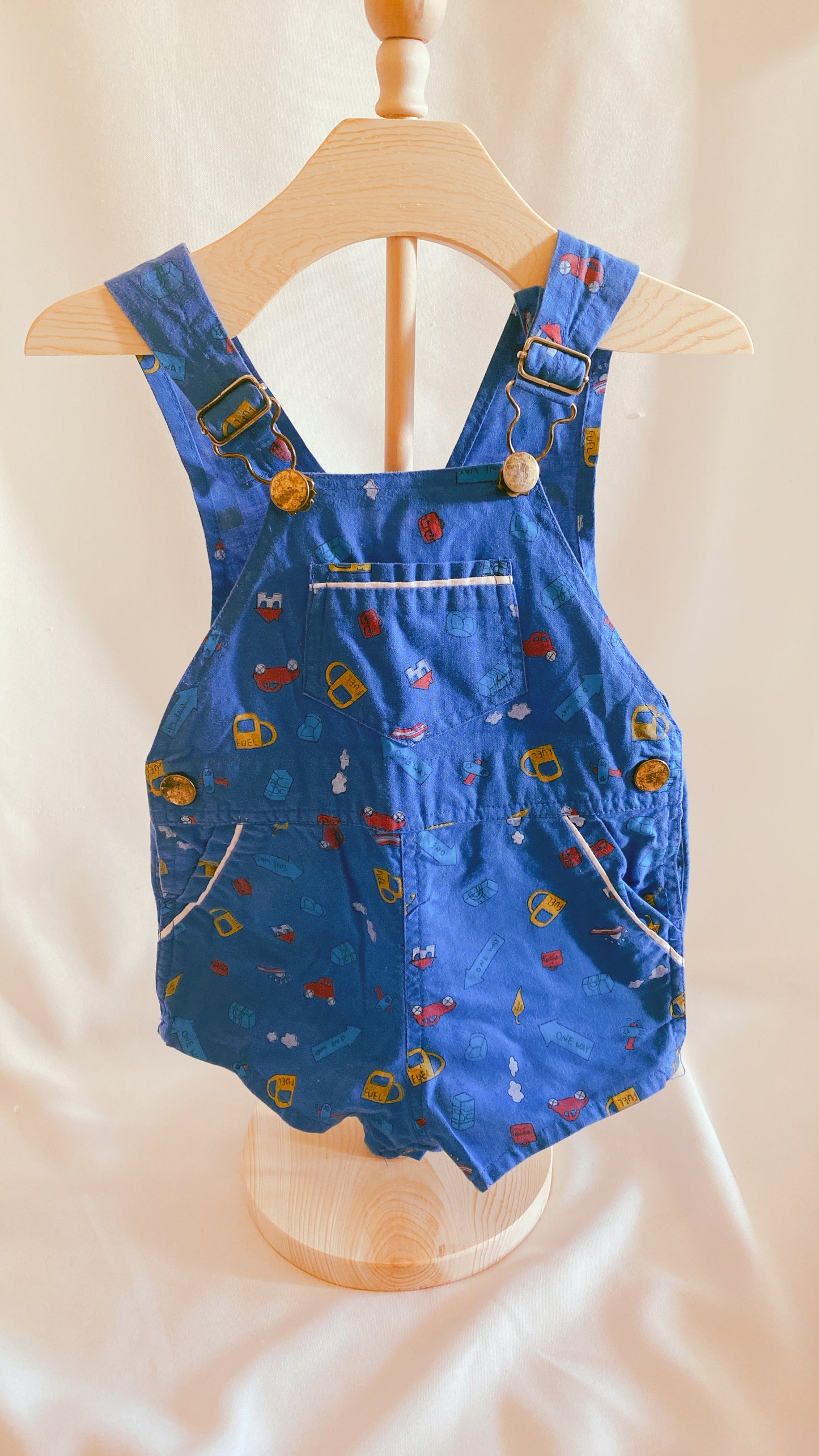 Boys Vintage Tot Trends Blue Overalls 24M