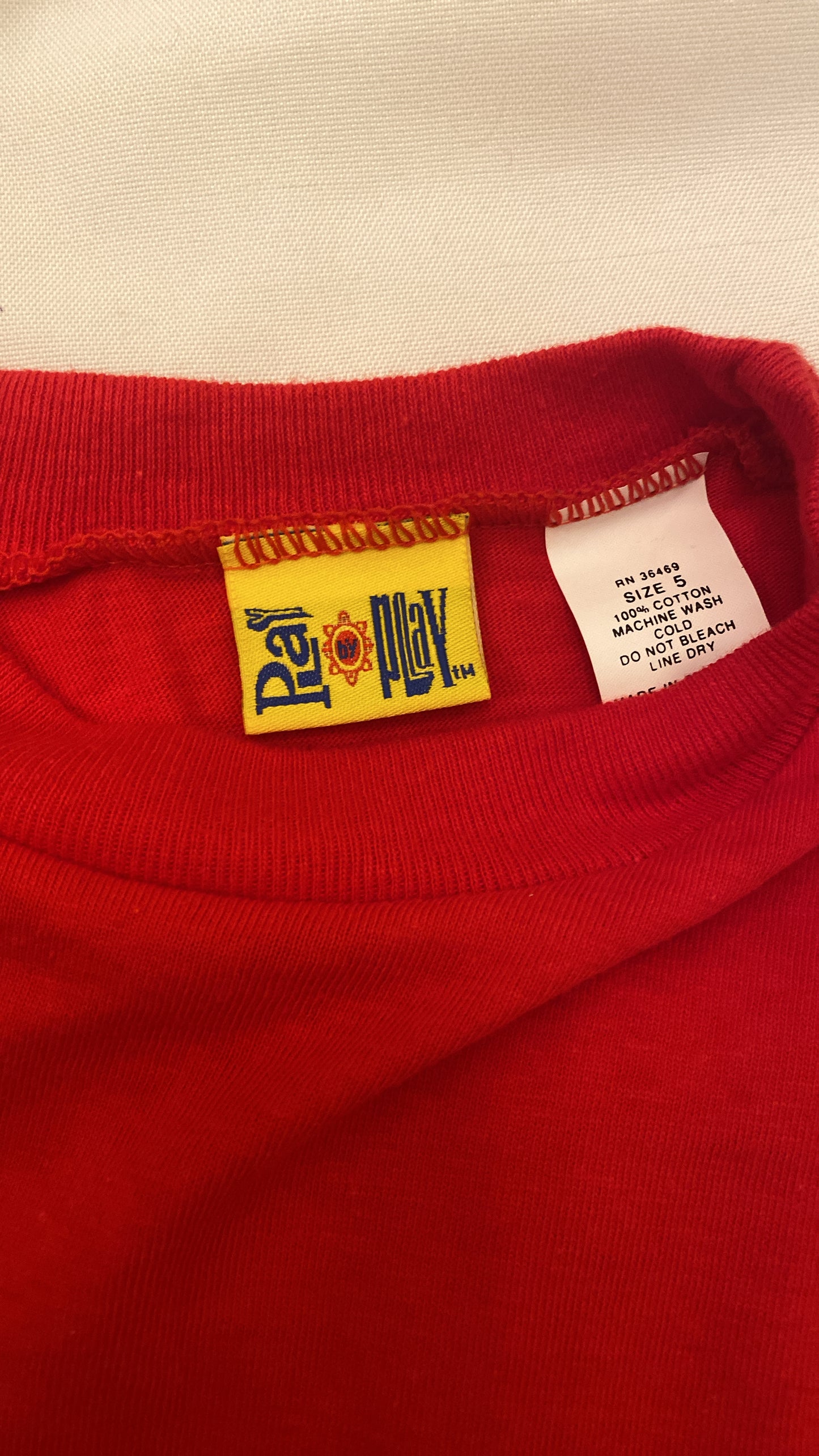 Boys Vintage Play by Play Red Tank Size 5