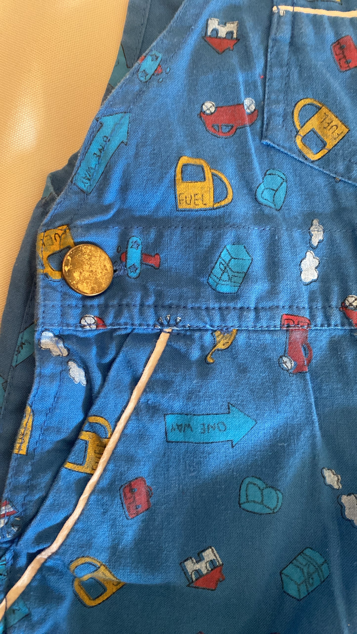 Boys Vintage Tot Trends Blue Overalls 24M